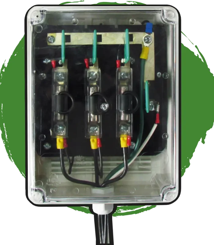 caja contra sobrevoltaje